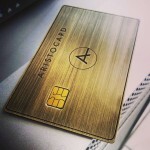 Brushed Bronze Gold Metal Aristocard