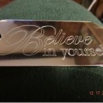 Believe in Yourself Metal Dog Tag